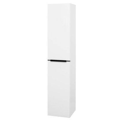 Mereo, Mailo, koupelnová skříňka vysoká 170 cm, bílá, dub, antracit, CN514LPB