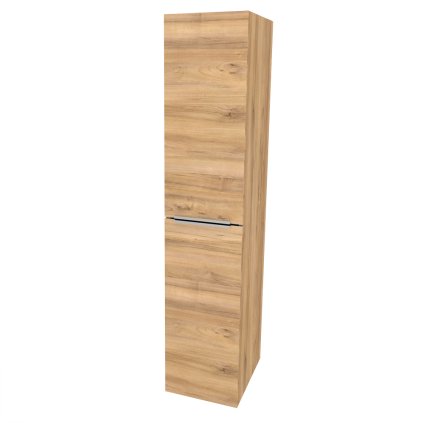 595627 mereo mereo mailo kupelnova skrinka vysoka 170 cm chrom madlo multidecor orech pacifik prirodny mer cn594lpopp2