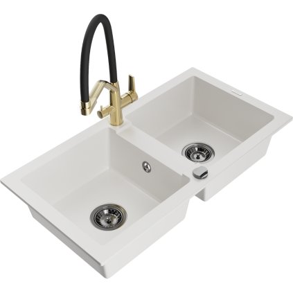 278025 3 mexen mario granitovy drez 820x436x161 mm 2 komorovy a drezova bateria duo biela 6504 20 671701 57 b