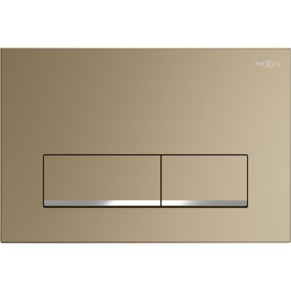 Mexen Fenix ​​12, splachovací tlačítko pro Mexen modul, šampaňská zlatá-chromová, 601204