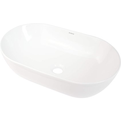 Deante Peonia, keramické umyvadlo na desku 500x305x140 mm, bílá lesklá, DEA-CDE_6U5S