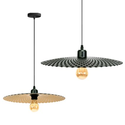 Toolight, stropní svítidlo 1xE27 APP1290-1CP, retro zlatá, OSW-00925