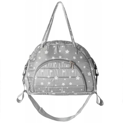 Tutumi Star, taška na kočárek s páskem, šedá, NAZ-07616