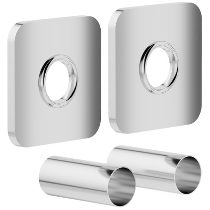 Mexen příslušenství, hranatá souprava krycích rozet, chromová, W909-000-01