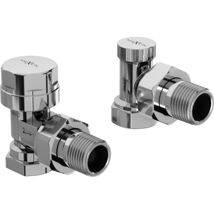 Mexen, úhlový radiátorový ventil, chromová, W901-000-01