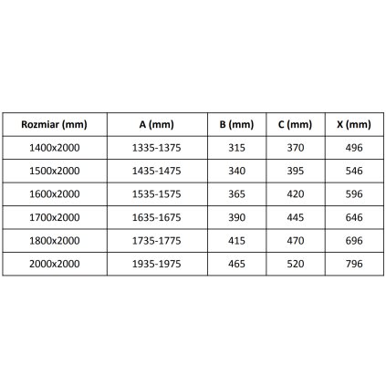 290301 mexen velar duo posuvne dvere do otvoru 200x200 cm 8mm cire sklo grafitova matna 871 200 000 02 66