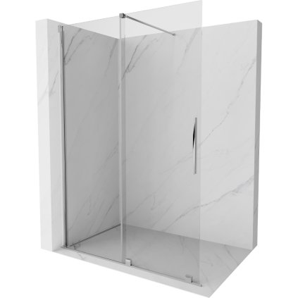 293019 mexen velar posuvne dvere do otvoru typ walk in 140 cm 8mm cire sklo chromova 871 140 000 03 01