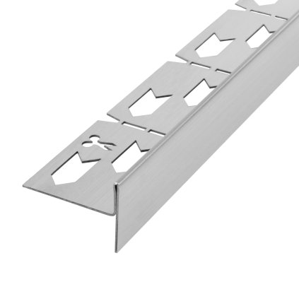 Rea, nerezová spádová lišta, pravá, délka 1400 mm, broušená ocel, REA-K3222