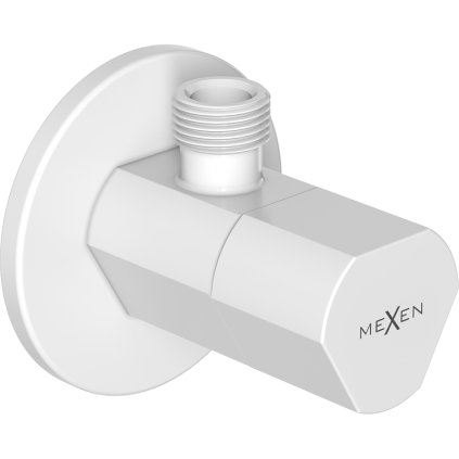 Mexen T, rohový ventil pro baterii 1/2"x3/8", bílá, 79973-20
