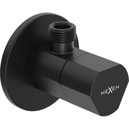 Mexen T, rohový ventil pro baterii 1/2"x3/8", černá matná, 79973-70
