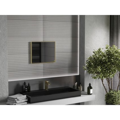 314330 5 mexen loft obdlznikove kupelnove zrkadlo 50 x 40 cm farba ramu zlata leskla 9852 050 040 000 50