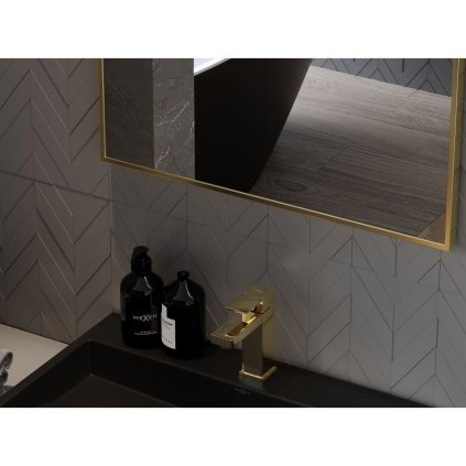 314333 mexen loft obdlznikove kupelnove zrkadlo 60 x 40 cm farba ramu zlata leskla 9852 060 040 000 50