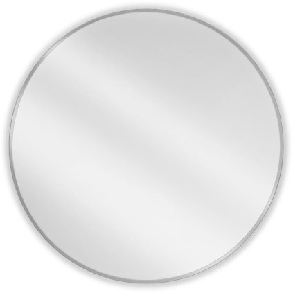 Mexen Loft, kulaté koupelnové zrcadlo 90 cm, barva rámu broušená ocel, 9850-090-090-000-10