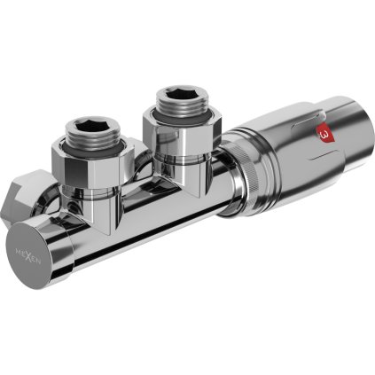 350339 mexen g00 pripojovacia sada ventilov termostaticka pre stredove pripojenie dn50 duplex chromova w907 900 01