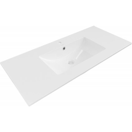 Mexen Atena, umyvadlo pro zapuštění do desky 101 x 46 cm, bílá lesklá, 25011000