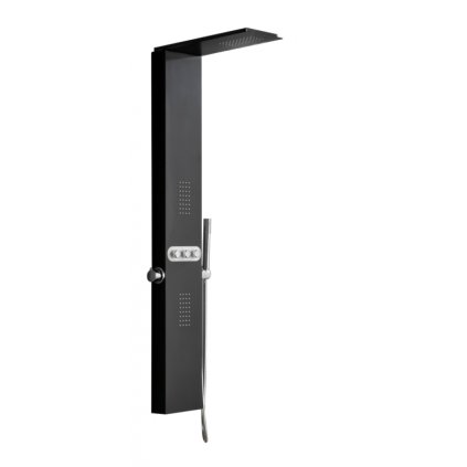 Mexen Omar, sprchový panel, černá, 7610-03-70