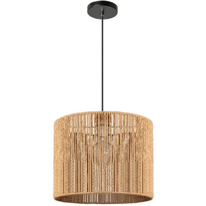 Toolight BOHO, stropní svítidlo o průměru 25cm 1xE27 APP1323-1CP, černá-hnědá, OSW-02410