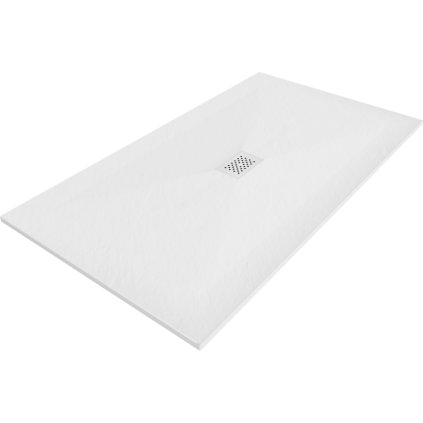 Mexen Hugo, obdélníková sprchová vanička SMC 150 x 100 cm, bílá, bílá krytka, 42101015-W