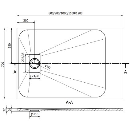 364800 mexen hugo obdlznikova sprchova vanicka smc 80 x 70 cm biela biela krytka 42107080 w