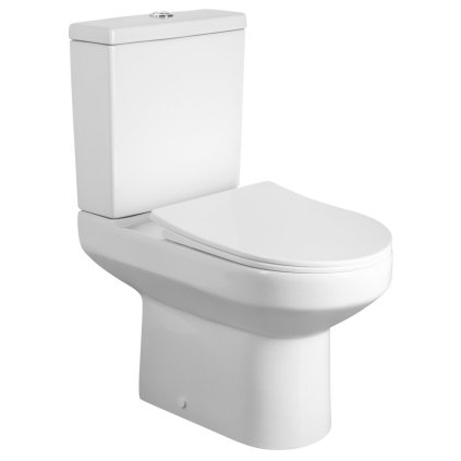 Aqualine, VERMET WC kombi mísa, spodní/zadní odpad, bílá, VR038