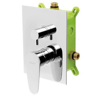 Novaservis Titania Smart Podomítková baterie s boxem 2 vývody, chrom, BOX98051R,0