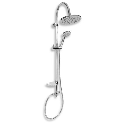 Novaservis Sprchové soupravy - Sprchová souprava, horní a ruční sprcha s držákem a hadicí, výška 1060 mm, chrom, SET040,0