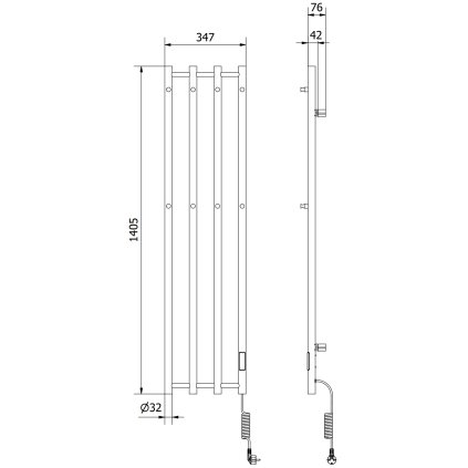 352979 mexen pino elektricke vykurovacie teleso s vesiakmi na uteraky 1405x347 mm 250 w biela w301 1405 347 00 20