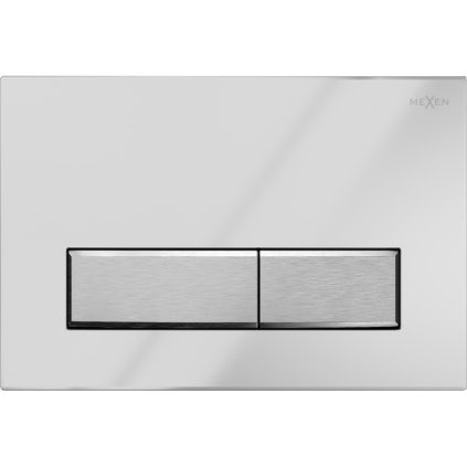 Mexen FENIX 09 - splachovací tlačítko pro Mexen Fenix, chrom lesklý/broušená ocel, 600999