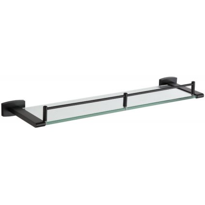 Mexen příslušenství, ZOJA skleněná polička, černá, 7019137-70