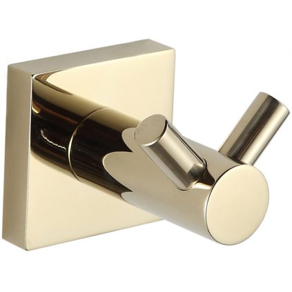 Mexen příslušenství, držák na ručníky, 2-háček, zlatá, 7081835-50