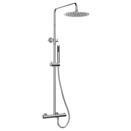 Sapho, Sprchový sloup s termostatickou baterií, chrom, KU139