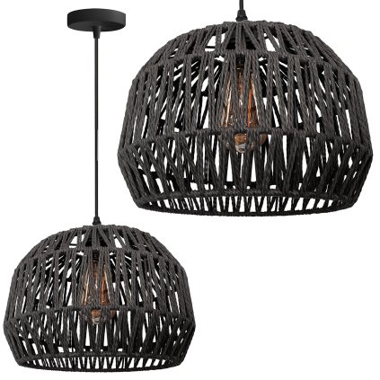 369970 toolight stropne svietidlo 1xe27 app1483 1cp cierna osw 05049