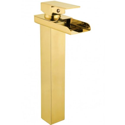 Mexen Hydra, vysoká umyvadlová baterie, zlatá, 744910-50