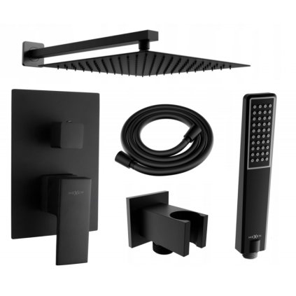 Mexen Uno, podomítkový sprchový set DR72, černá, 71435DR72-70