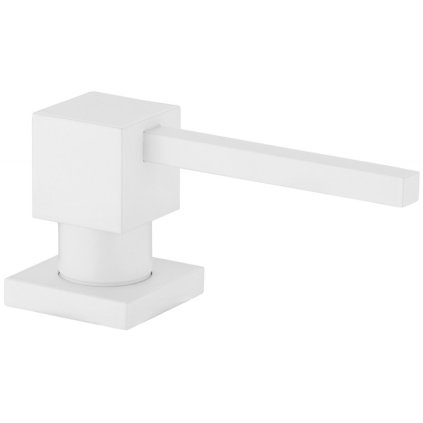 Mexen příslušenství, hranatý dávkovač saponátu do kuchyňského dřezu, bílá, 6605320-20