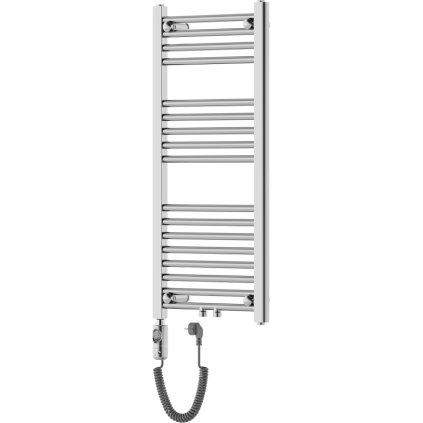 Mexen Mars, elektrické topné těleso 900x400 mm + topná tyč 300 W, chromová, W110-0900-400-2300-01