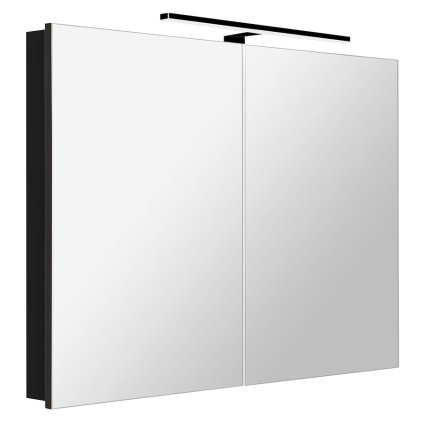 Sapho, GRETA galerka s LED osvětlením, 101x70x14cm, černá mat, GR105-0035