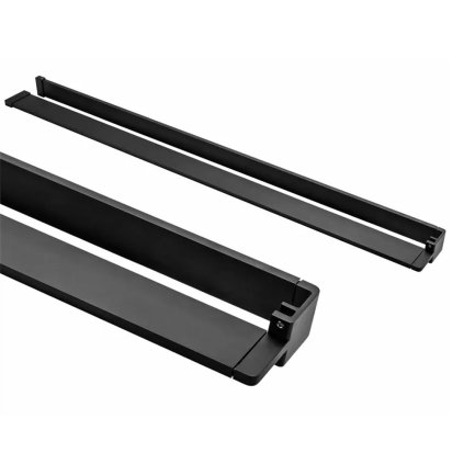 Mereo, Polička k WI, délka 120 cm, černý ALU, CK10620PB