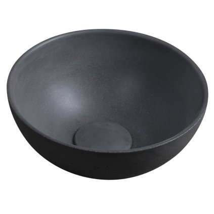 Sapho, MINOR betonové umyvadlo na desku, průměr 26cm, antracit, MR26016