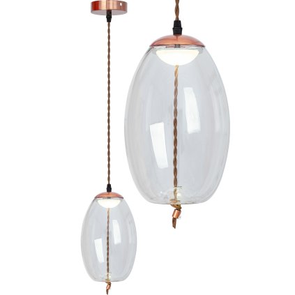 Toolight, LED stropní skleněné svítidlo APP442-CP, OSW-00573