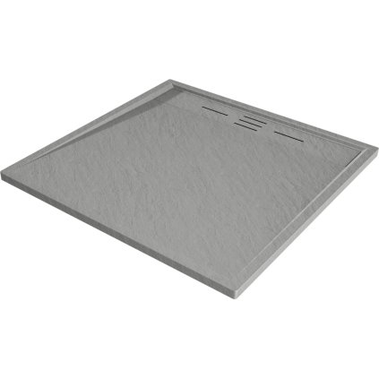Mexen Amon, SMC čtvercová sprchová vanička 80 x 80 cm, šedá, 4F618080
