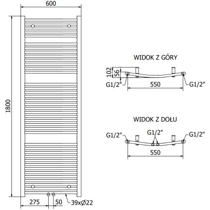 367521 mexen ares elektricke vykurovacie teleso 1800 x 600 mm 1200 w cierna w102 1800 600 6120 70