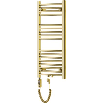 Mexen Ares, elektrické topné těleso 900 x 400 mm, 300 W, zlatá lesklá, W102-0900-400-2300-50