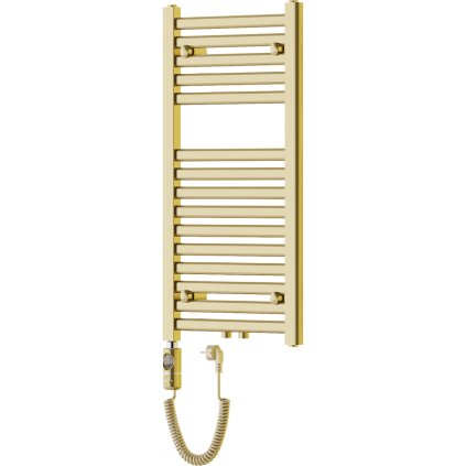 Mexen Hades, elektrické topné těleso 800 x 400 mm, 300 W, zlatá lesklá, W104-0800-400-2300-50