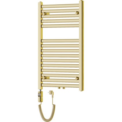 Mexen Hades, elektrické topné těleso 800 x 500 mm, 300 W, zlatá lesklá, W104-0800-500-2300-50