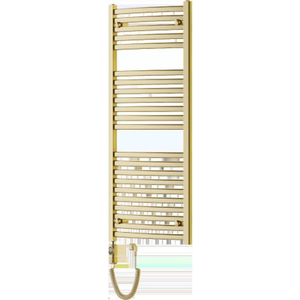 Mexen Helios, elektrické topné těleso 1200 x 500 mm, 600 W, zlatá lesklá, W103-1200-500-2600-50