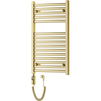 Mexen Helios, elektrické topné těleso 800 x 500 mm, 300 W, zlatá lesklá, W103-0800-500-2300-50