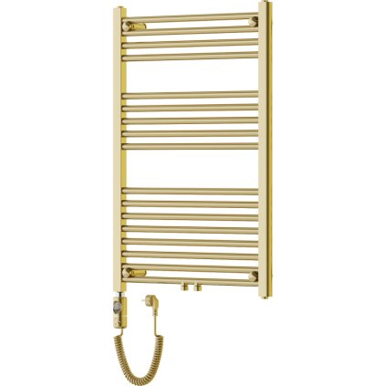Mexen Mars, elektrické topné těleso 900 x 600 mm, 300 W, zlatá lesklá, W110-0900-600-2300-50