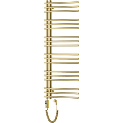Mexen Neptun, elektrické topné těleso 1200 x 500 mm, 600 W, zlatá lesklá, W101-1200-500-2600-50