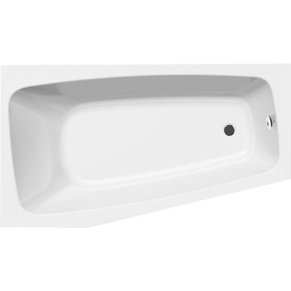 Aqualine, BEROUNKA vana160x90x41cm, levá, bílá, A1690